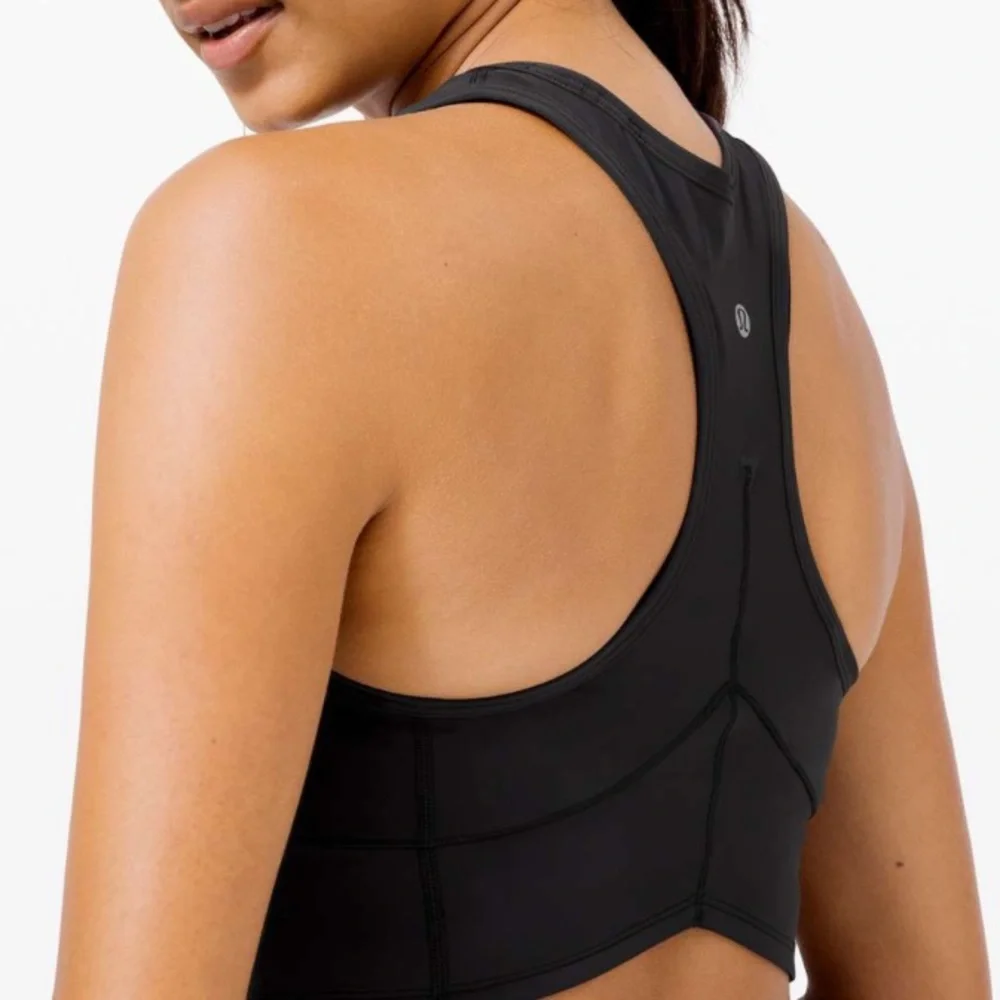 Lululemon Power Thru Black Tank Top Size 6